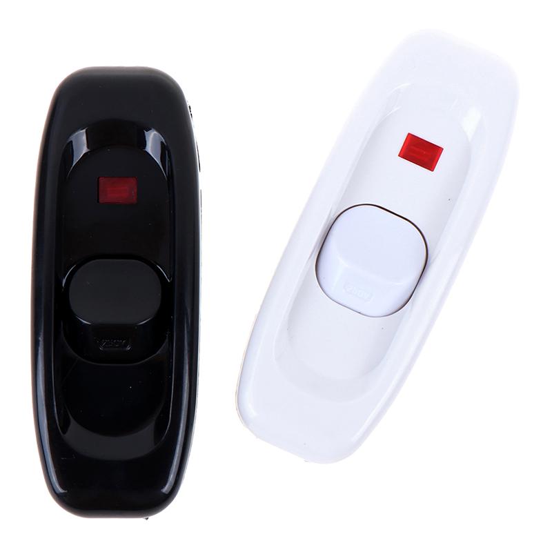 White Black On/Off Bedside Switch Table Lamp Desk Midway Light Switch 10A