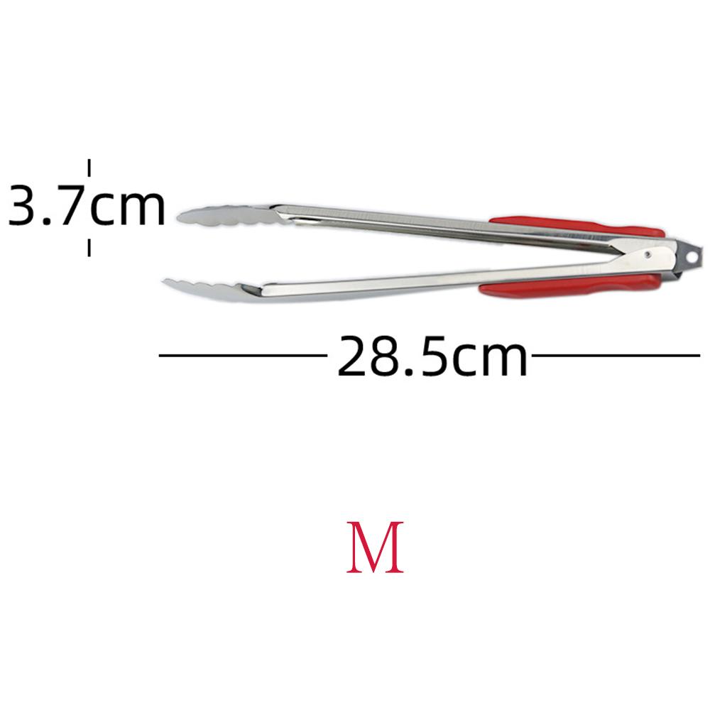 9"/12"/14" Barbecue BBQ Tongs Silicone Kitchen Cooking Salad Serving BBQ Tongs Stainless Steel Handle Utensil