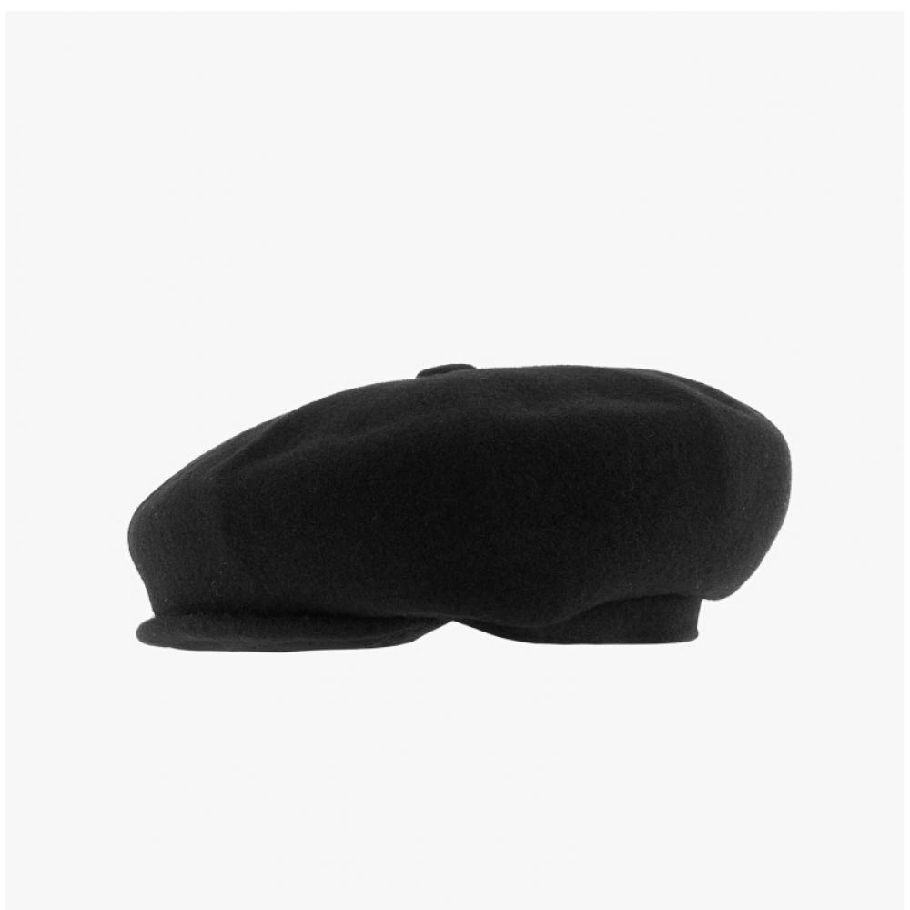 Kangol K3164ht Black Hawker Wool Newsboy Cap Octagonal Hat