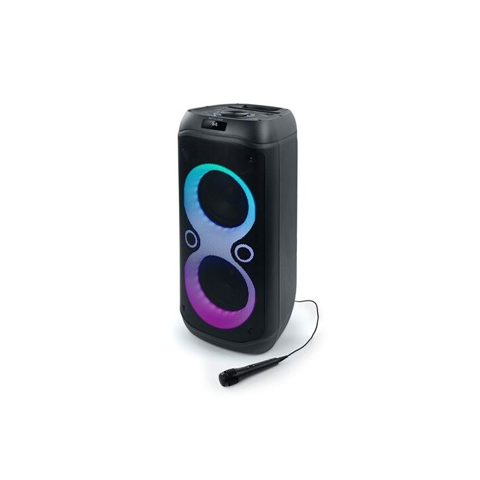 Enceinte Bluetooth - MUSE - M-1937 DJ - 600 Watts - Lumière Multicolore - Batterie Rechargeable