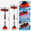 Universal Quick Clean Car Ice Scraper 2-in-1 Multifunctional Windshield Snow Brush Windshield Ice Breaker Vehicle Maintenance