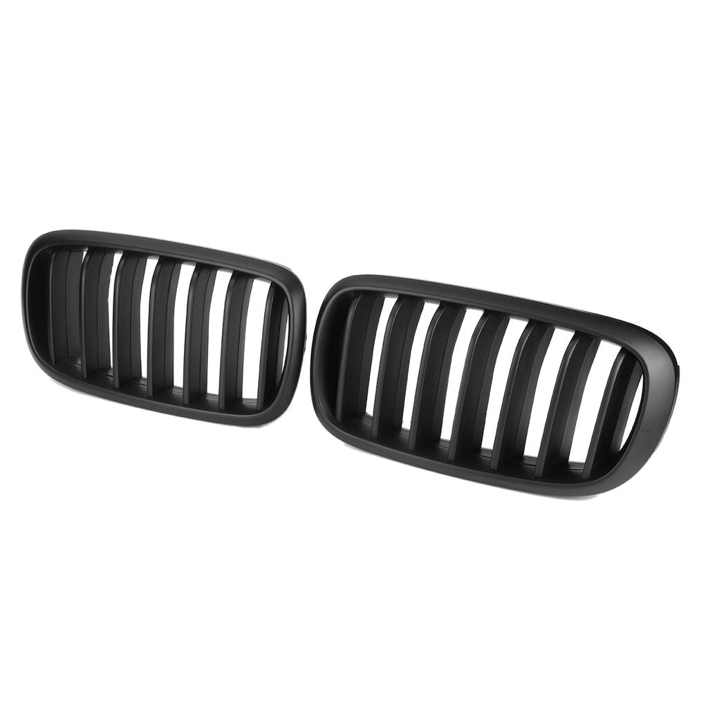 F15 F16 Pair Car Double Slats Front Kidney Racing Grille Replacement For BMW F15 F16 X5 X6 2014 2015 2016 2017 Racing Grills