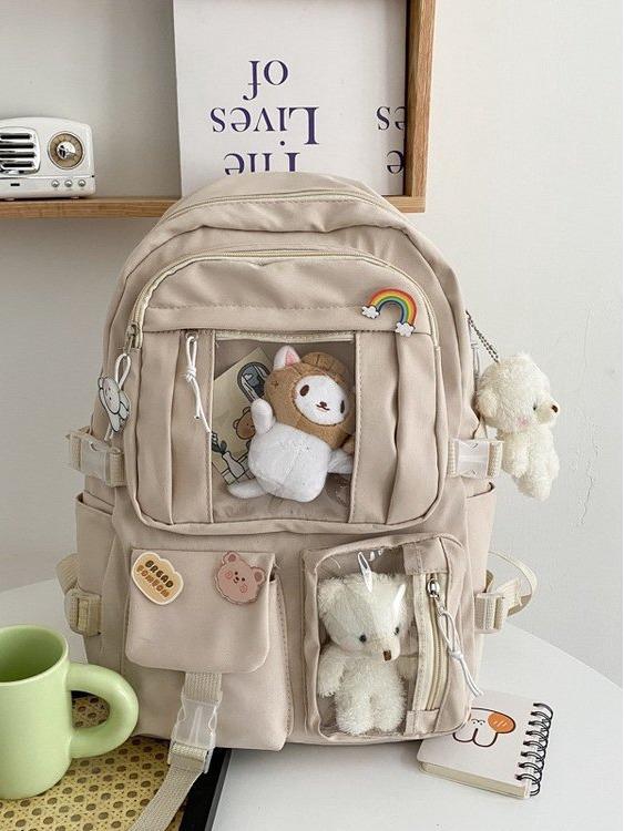 2023 Korean Style Women's Nylon Backpack - Large Capacity for High School Students