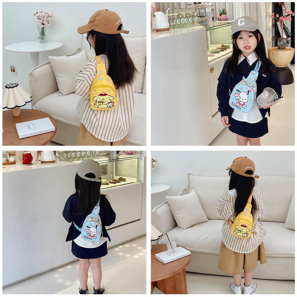 Cute Cartoon Pattern Kids Chest Bag Nylon Coin Purse Wholesale