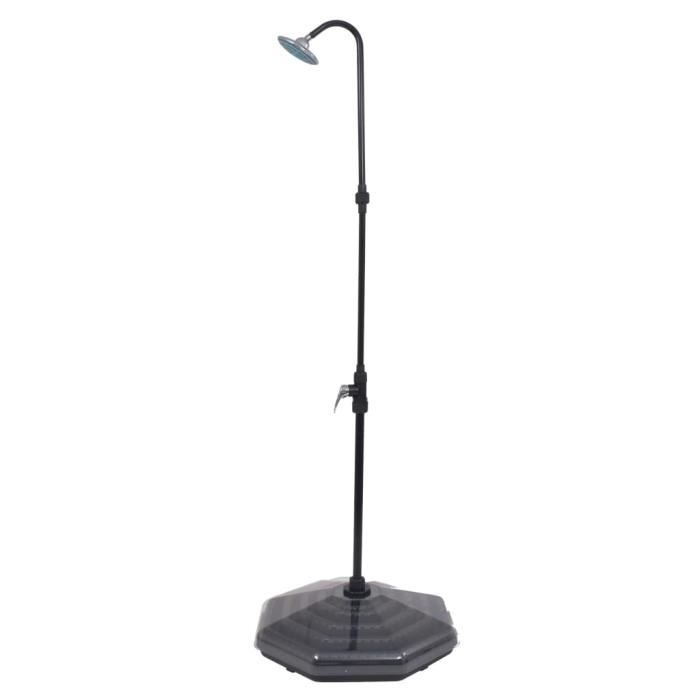 Douche solaire 20 L - Noir - 67,8 x 214 cm