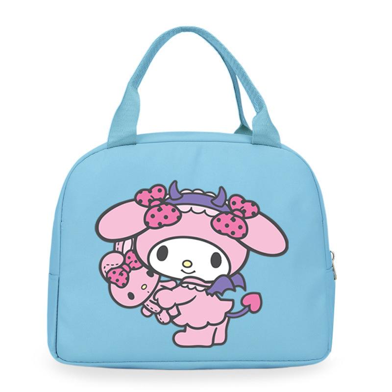 Melody cute cartoon print student lunch bag high value work commute leisure handbag