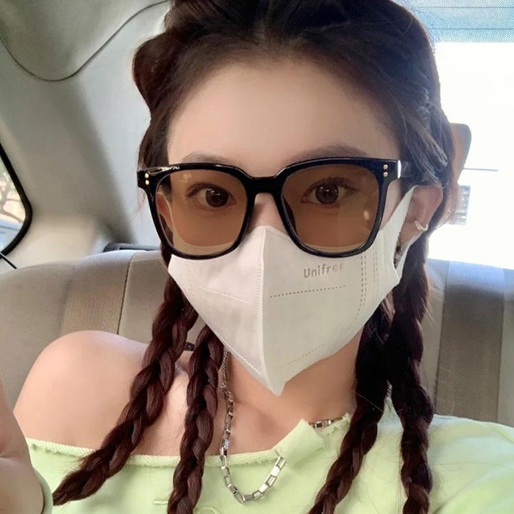 Sunglasses Women'S High-End Sunglasses Uv-Proof Fashion Myopia Glasses Women'S Large Frame Decoration