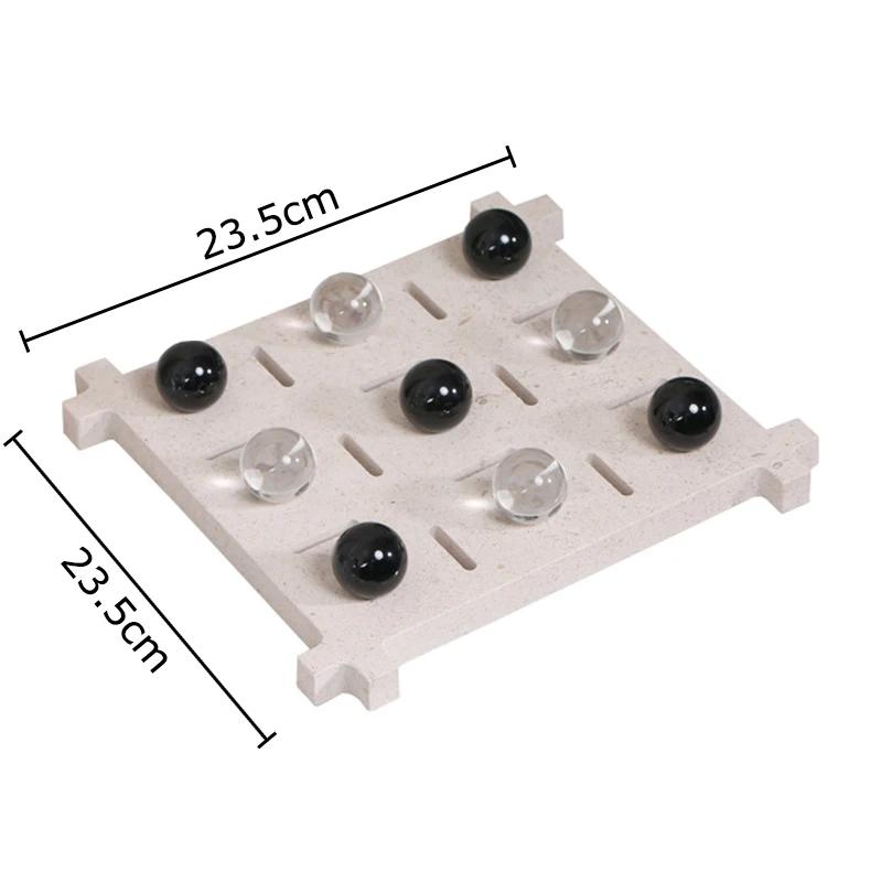 Акриловая игра «Крестики-нолики» разных стилей, шахматная доска, геометрические художественные украшения, настольное украшение, шахматные фигуры, казуальные шахматные игры