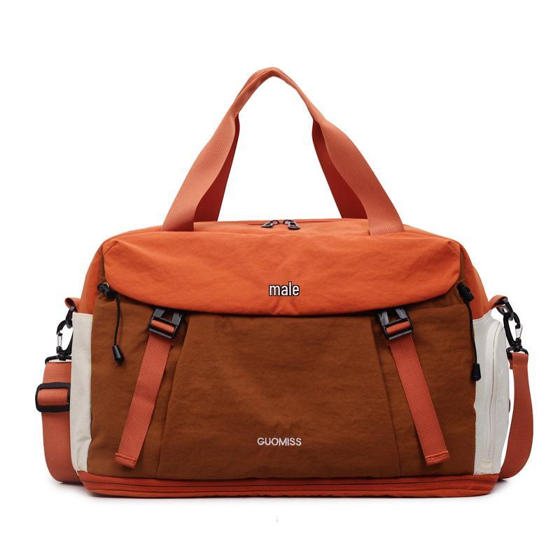 

Large Capacity Waterproof Travel Bag: Lightweight, Fashionable Carry-On for Business Trips and Sports помаранчевий