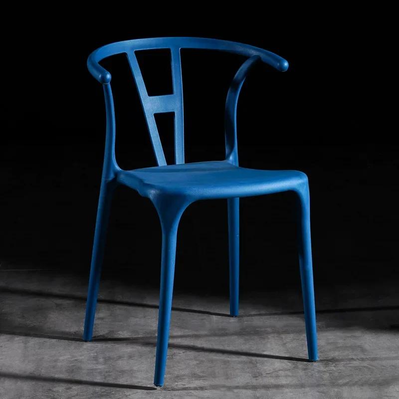 Plastic Designer Dining Chair Replica Bar Stool Arm Salon Wishbone Dining Room Chair Kitchen Dinette Chaises Home Furniture