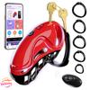 Remote Control Vibrating Chastity Lock Male Chastity Penis Lock Abstinence Bondage Adult Erotic Sex Toys For Men 18+