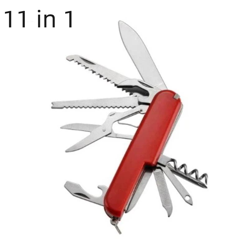 5/7/9/11 In 1 Multifunctional Knife Folding Multipurpose Combination Scissors Stainless Steel Emergency Equipment Small Tool as the picture