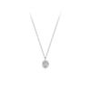 Oval zircon round bead necklace female simple year new thoracic spine design sense clavicle chain