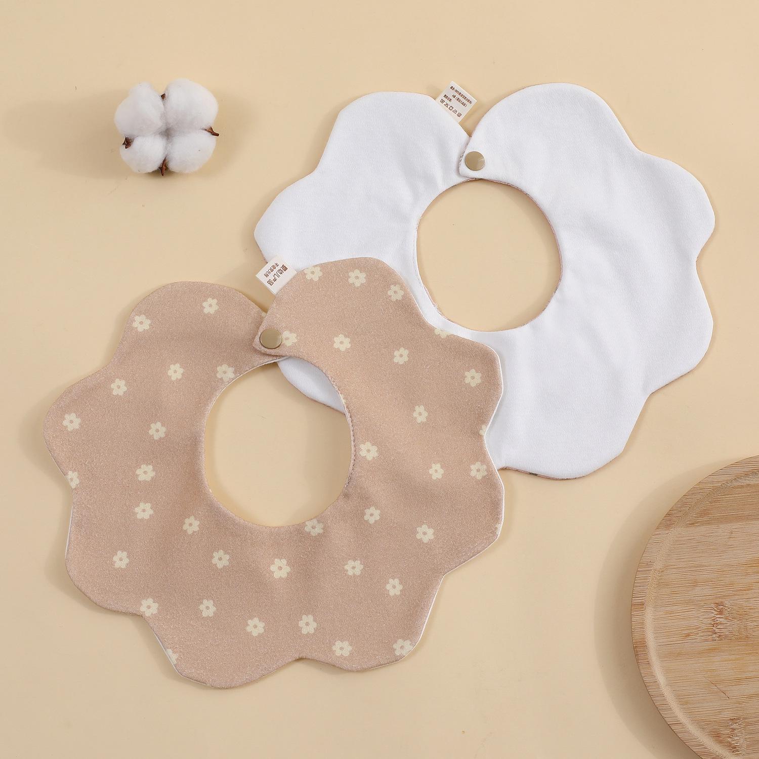 

Newborn Anti-Spit Soft Petal Bib - Rotating Design