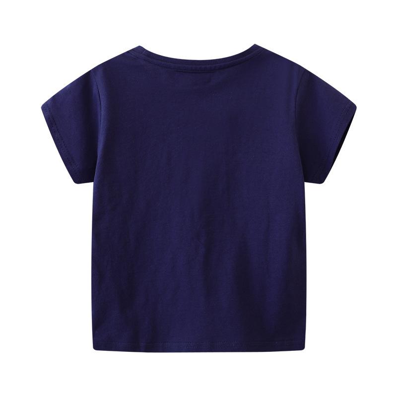Children'S Clothing Boys Short-Sleeved T-Shirt Summer Middle And Small Children Half-Sleeved Children'S T-Shirt Children'S Glow-In-The-Dark T-Shirt