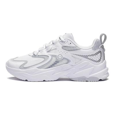 Meteor Non-Slip Shock Absorbing Durable Low-Top Running Shoes Women Sneakers White Gray ARXT010-2