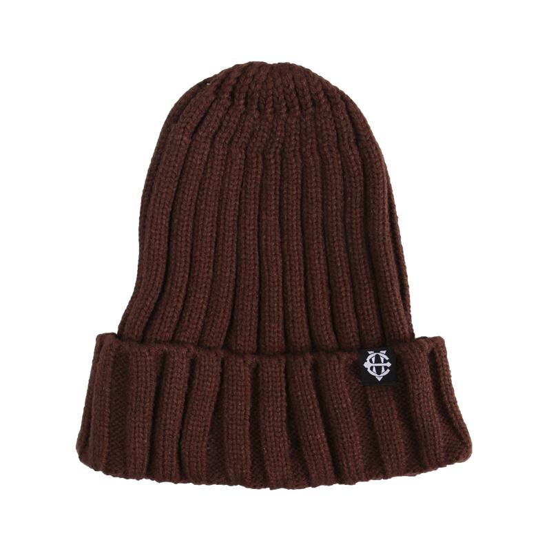 EIGHTVOLUME Ev Plain Pop Beanie (Brown)