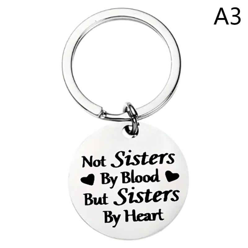 

Брелок для сестрёнки, брелок для сестёр из нержавеющей стали от брата, подарки на выпускной день рождения, простые ювелирные изделия для сестёр