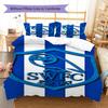 Sheffield Wednesday Football Club Pattern Bedding,Quilt Set Quilt Cover Pillowcase Home Birthday Gift (1 * duvet cover + 2 * pillowcase, without core)