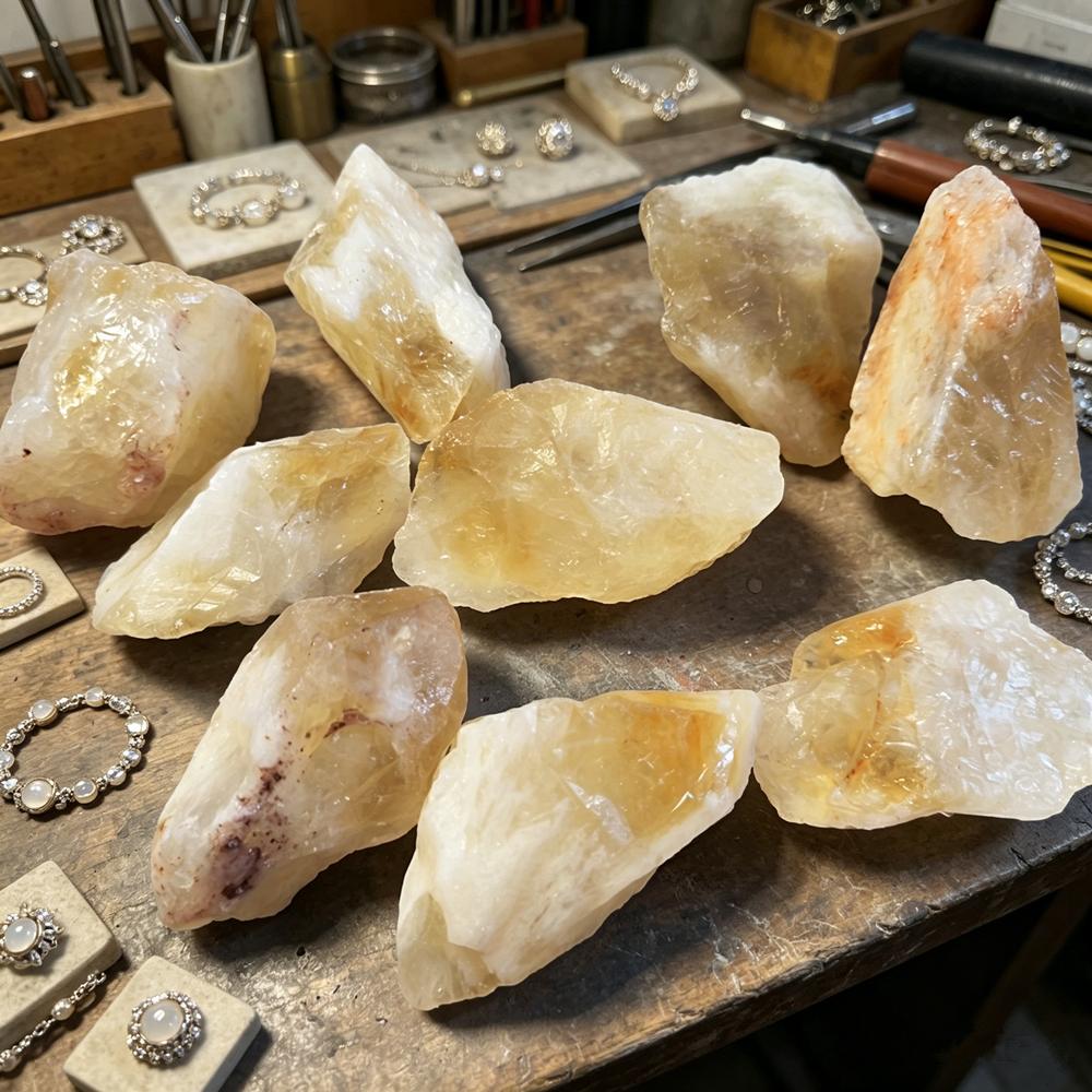 100g Natuurlijke Citrien Kristal Ruwe Steen Genezende Gele Kristalstenen Mineralen Specimen Huisdecoratie
