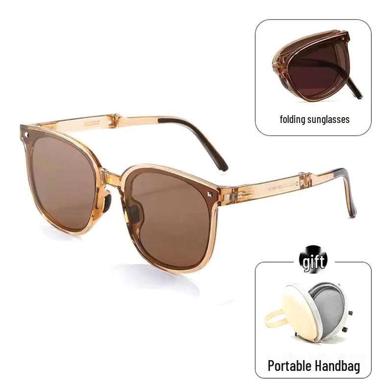 Foldable Women's Sunglasses - Fashionable Sun Protection for Influencers