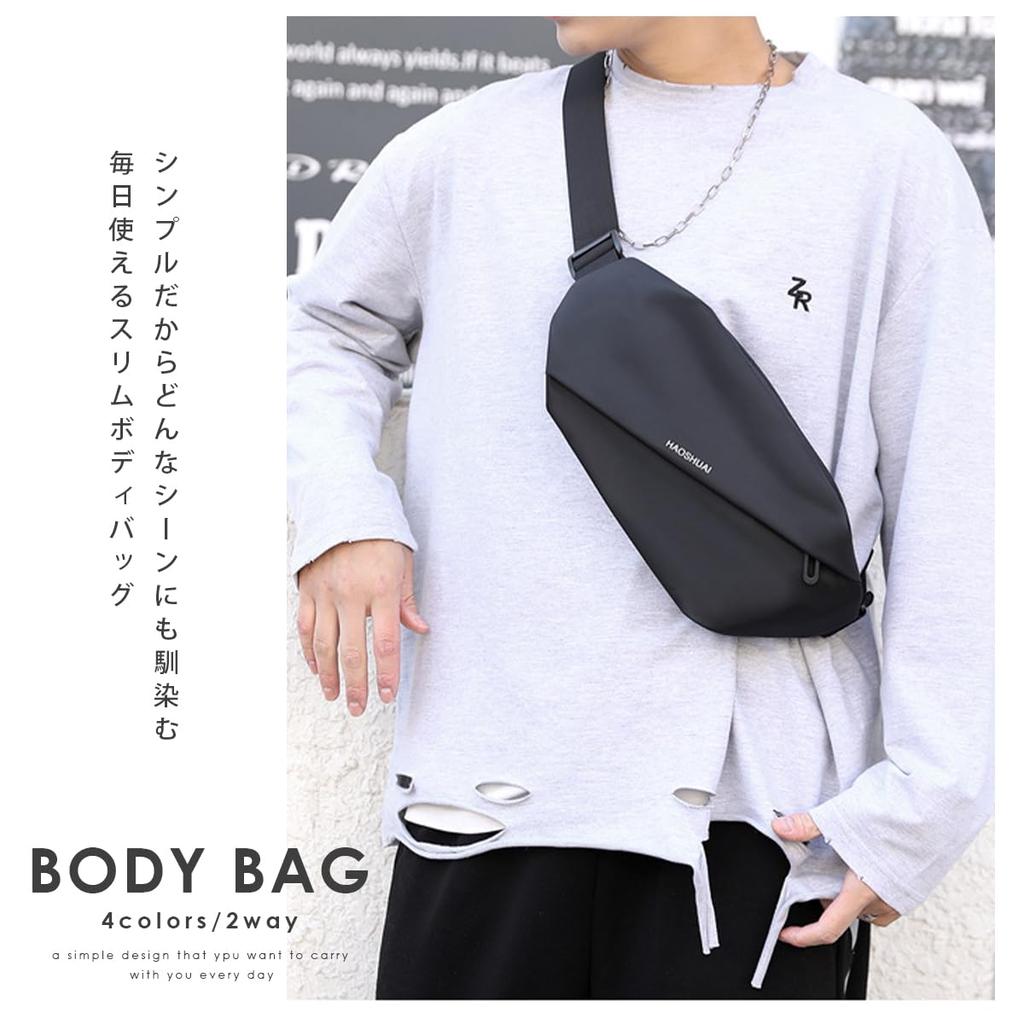 Gisele Waist Crossbody Shoulder Bag Men's Small, Lightweight, Water-Repellent Bag/Waist Pouch, Compact, Bag, (Gray)