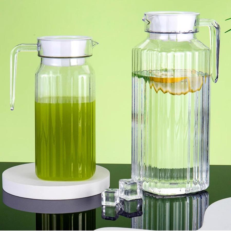 Transparent Plastic Water Jug Juice Tea Milk Kettles Bar Party Wine Beer Bottle Fruit Juice Pot Cold Water Kettles Pitcher Jug