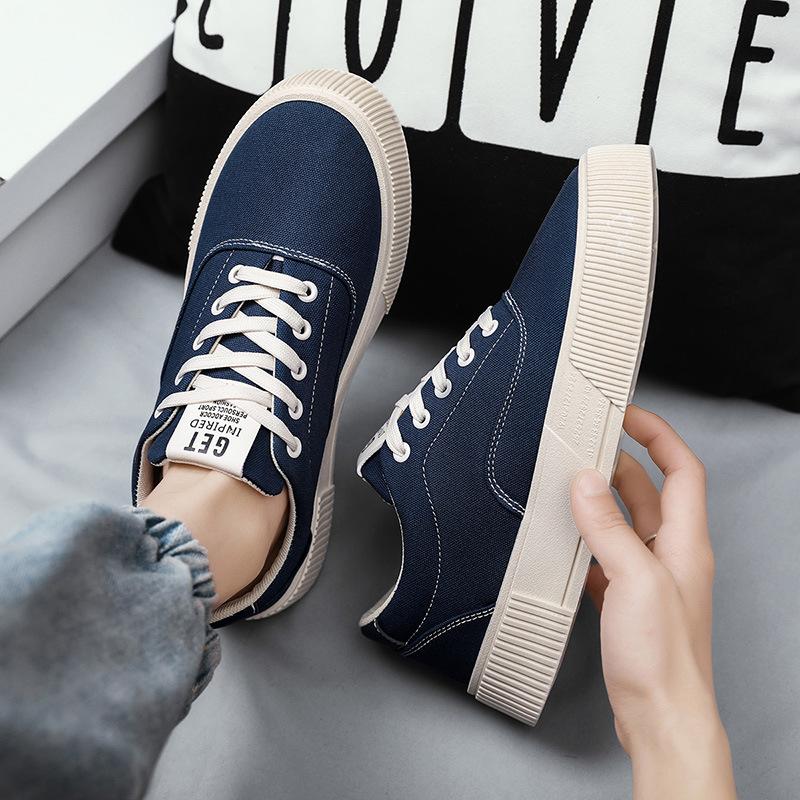 

Canvas shoes 2025 summer new fashion trend youth version casual board shoes campus style student shoes low top men s shoes 44