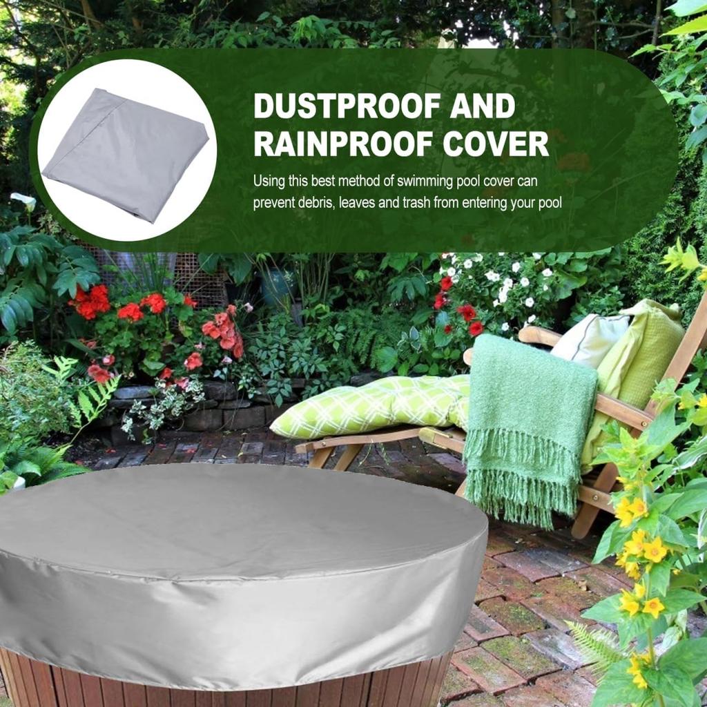 DOITOOL Round Pool Cover for Above Ground Pools, 6 ft Round Solar Pool Cover Protector for Inflatable Pool and in- ground Pools for and Reduce Water