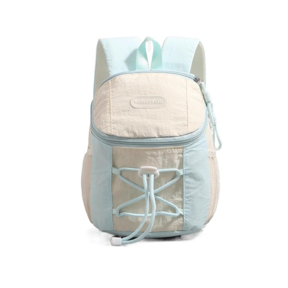 

Patchwork Drawstring Backpack Y2k Student Schoolbag Women Harajuku Backpack Back To School синий