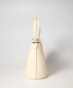 Yellowstone Vegan Leather Handle Bucket Bag - Ivory