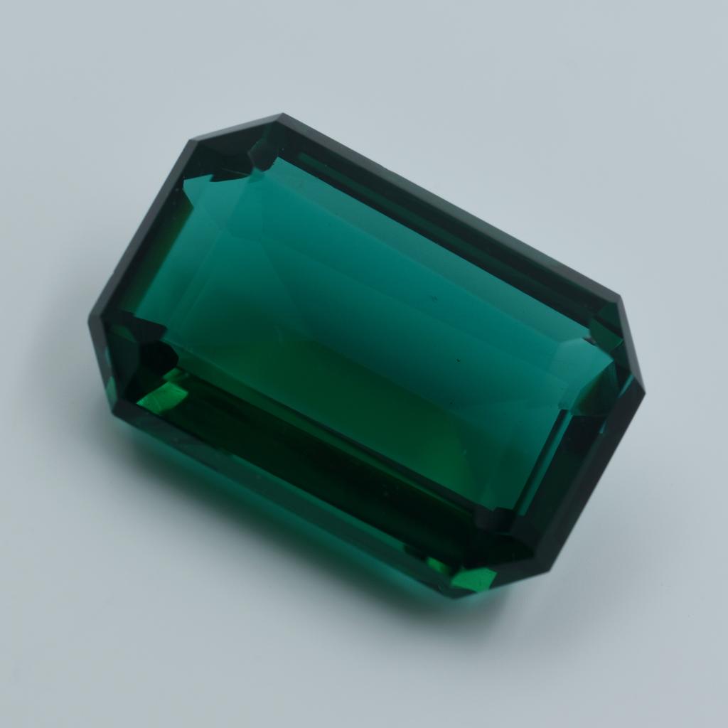 110.30 Carat Emerald Cut Green Moldavite Loose Gemstone Pendant Stone