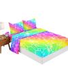 Four-Piece Mattress Color Gradual Change Panda 3D Digital Printing Kit Mattress Protective Cover