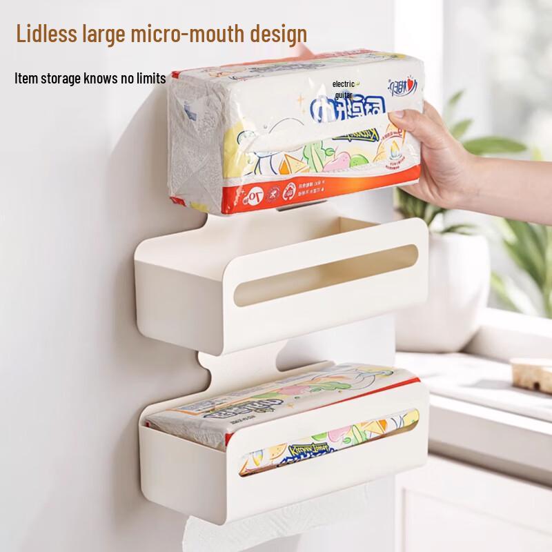 Magnetic Wall-Mount Tissue & Wet Wipe Dispenser