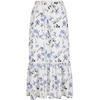 Women's High-Waist A-Line Printed Long Skirt
