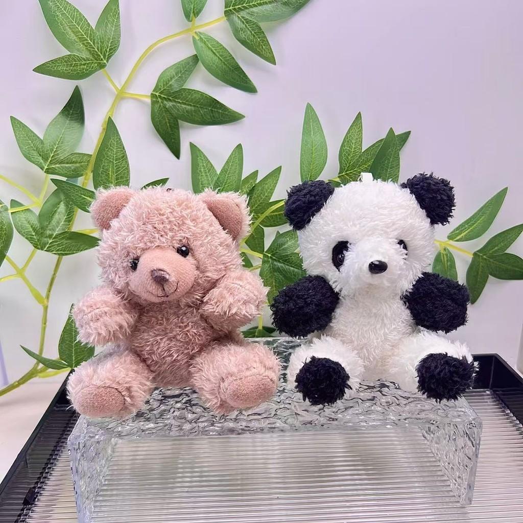 Cartoon Whimsical Panda Plush Pendant Soft Keychain Lovely Bear Gift For Ages All