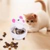 Teaser Toy Treat Disperser Automatic Interactive Mice Tumbler Swinging Mouse Feeder for Indoor Cats Kitten 6XDE