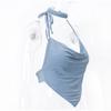 Women Crop T-shirt Tank Top Sequin Summer Backless Female T-Shirts 2023 New Night Club Party Tee Corset