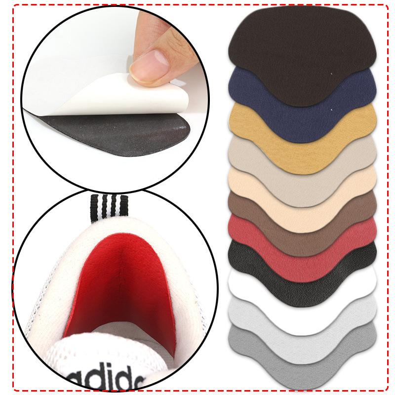 4PCS Insoles Heel Repair Subsidy Sticky Shoes Hole Sneaker Lined With Anti-Wear After Heel Stick Foot Care Pad Insoles for shoes