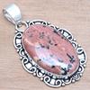 Pendant Hunny Dendritic Opal Gemstone Handmade Silver Jewelry 2.25"