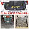 Car Rear Tail Trunk Luggage Mesh Net Storage Bag Organizer Cargo Network Accessories Interior Fit For VOLVO XC40 2018 - 2025