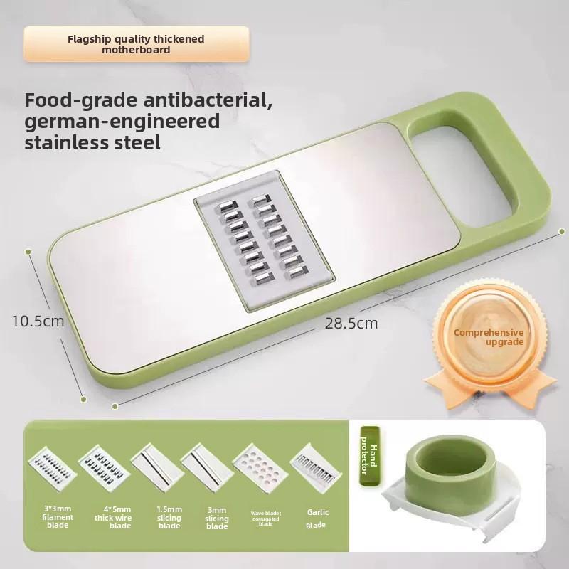 מגרדה, פורס מפלדה אל-חלודה, חותך חוט, חותך ירקות רב-תכליתי, מקרצף חוט, מקרצף לפריסת תפוחי אדמה למטבח, קרש חיתוך