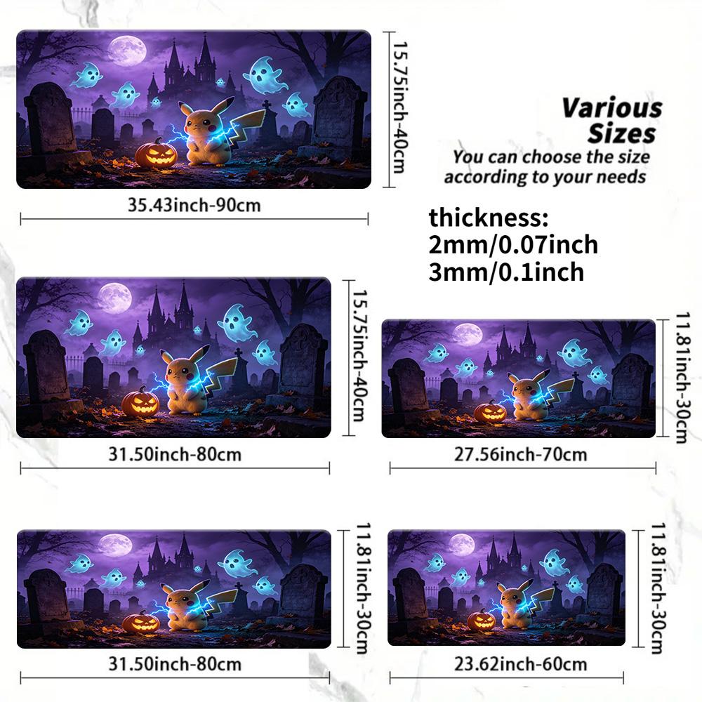 Snorlax Yawning Tunnel Entrance Pokemon Gaming Desk Mat NonSlip Rubber Base Mouse Pad 30x80x0.2cm