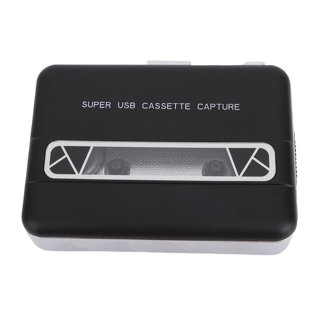 Cassette Tape Player Built in Speaker 3.5mm Earphone Jack Portable Cassette to MP3 Converter for Laptop PC CD Burner