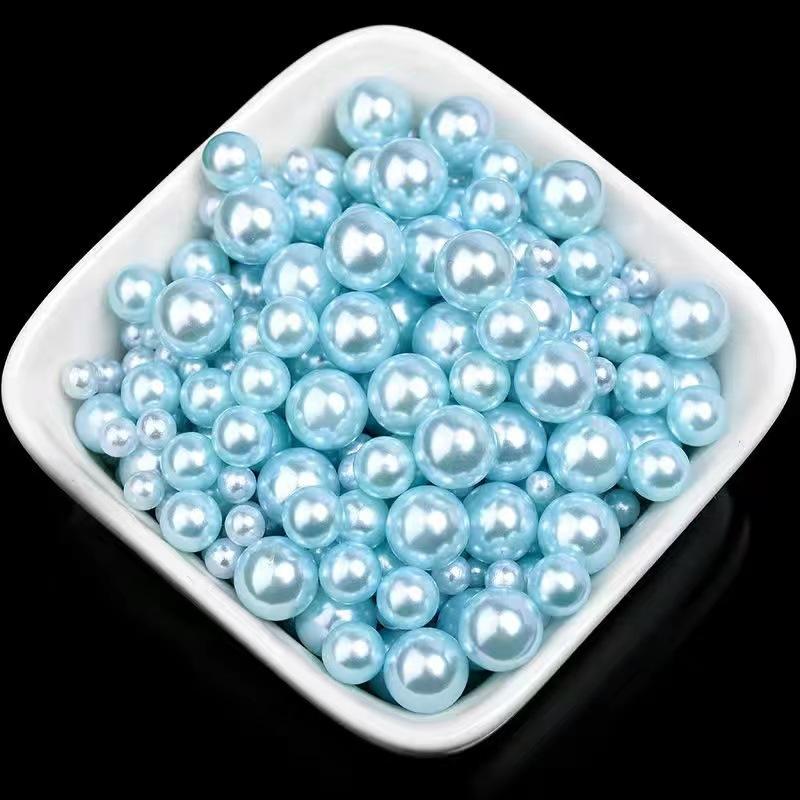 2Mm-30Mm Non-Porous Abs Imitation Pearl Water Grinding Plastic Round Bubble Beads, Shoes, Bags, Clothing Headgear, Bead Filling Accessories
