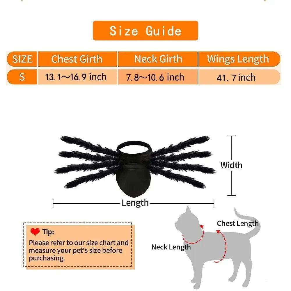 Furry Pet Spider Costume Cloth Small Medium Size Cat Dog Cosplay Costume Spider Design Costume Transformation Costume