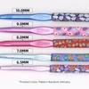5PC/SET Flower Printed Thick Crochet Hook Tool, Colorful Fashion Weaving Tool for DIY Knitting Sweaters, Scarves, Blankets