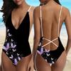 Hot Selling and Popular Women's Fashionable Butterfly Printed Camisole with Backless Swimsuit