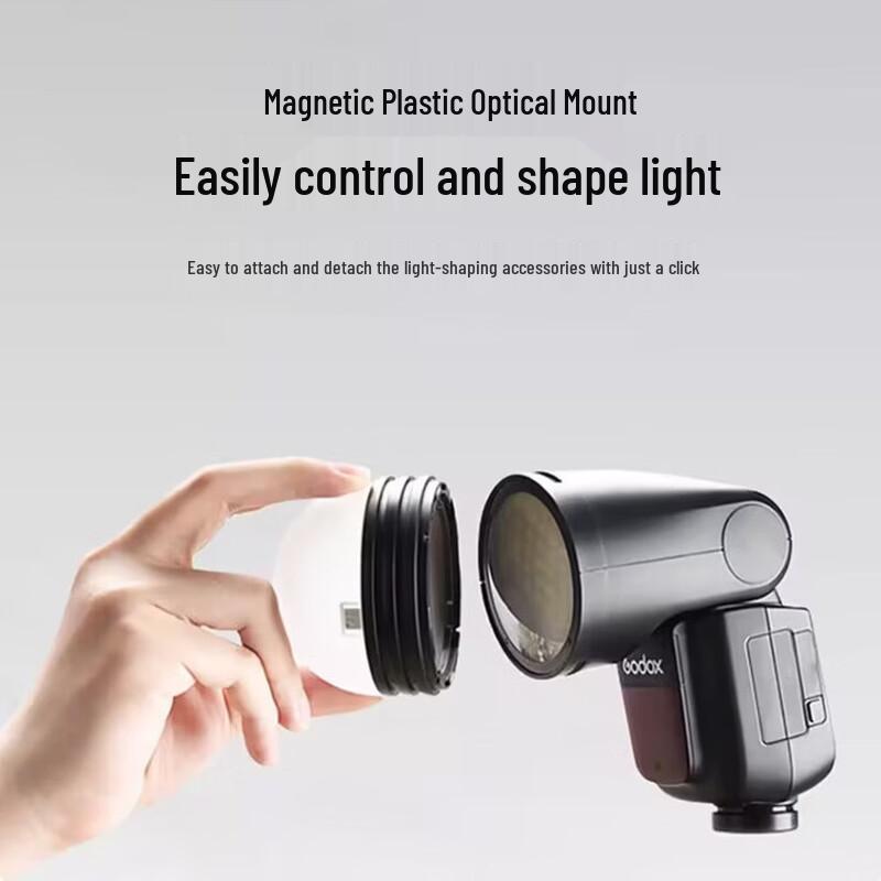 Godox V1 Round Head Flash Kit with Hemisphere Diffuser for Sony