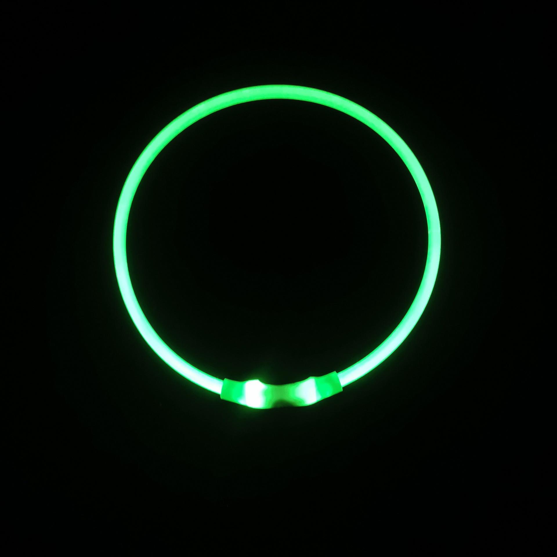 

LED Dog Collar Light USB Rechargeable Glow Pet Dog Collar For Night Security One Size